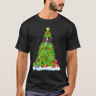 Xmas Decorations Santa Bearded Collie Dog Christma T-Shirt