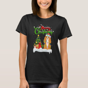 Xmas Decorations Santa Cocker Spaniel Dog Christma T-Shirt