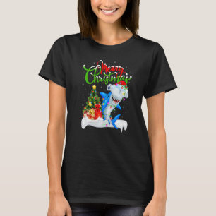 Xmas Decorations Santa Hammerhead Shark Christmas T-Shirt