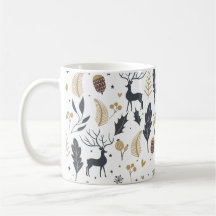Xmas Deer and Leaves Joyful Greetings Collection