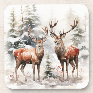 xmas Deer Coaster