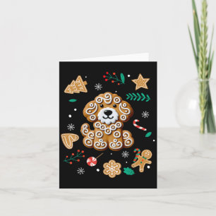 Xmas Dog Gingerbread Goldendoodle Golden Doodle Ch Card