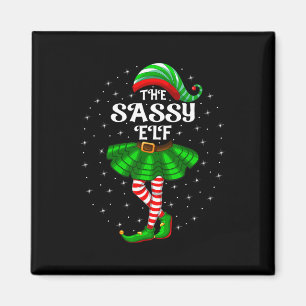 Xmas Family Matching Women Girls Mom The Sy Elf Ch Magnet