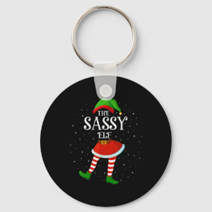 Xmas Family Matching Women Girls The Sy Elf Christ Keychain