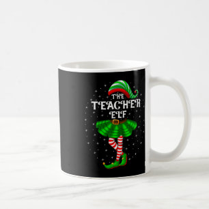 Xmas Family Matching Women Girls The Teacher Elf C Coffee Mug