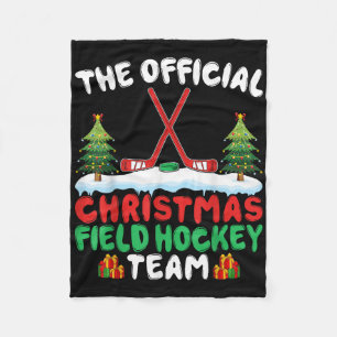 Xmas Field Hockey Team - Funny Field Hockey Player Fleece Blanket