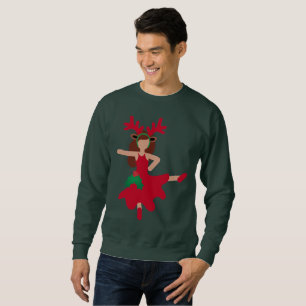 xmas flamenco danseur emoji sweatshirt