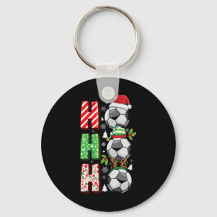 Xmas Footbyll Lovers Boys Kids Teen Funny Christma Keychain