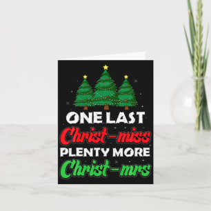 Xmas Future Bride Wife New Fiance Funny Engagement Card