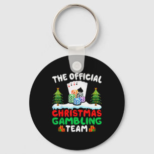 Xmas Gambling Team - Funny Gambling Gambler Christ Keychain
