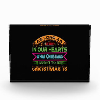 Xmas Gift As Long As We Know Photo Block