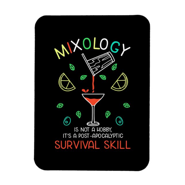 Xmas Gift | Bartender Mixologist Magnet (Vertical)