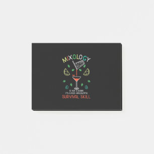 Xmas Gift Bartender Mixologist Post-it Notes
