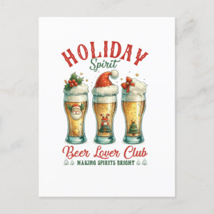 Xmas Gift Beer Lover Club Postcard