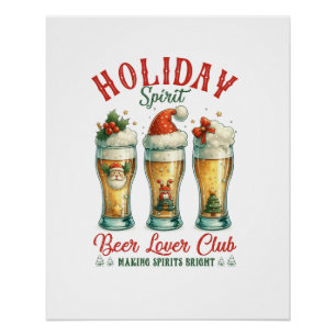 Xmas Gift Beer Lover Club Poster