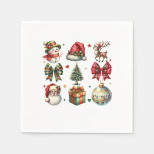 Xmas Gift Christmas Clipart Napkin