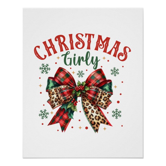 Xmas Gift Christmas Girly Poster (Front)