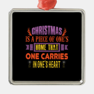 Xmas Gift Christmas Is A Piece Metal Ornament