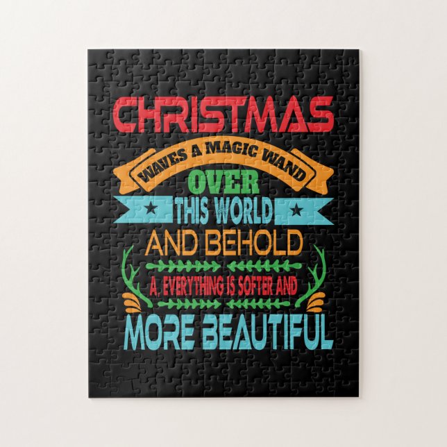 Xmas Gift Christmas Waves A Magic Wand Jigsaw Puzzle (Vertical)