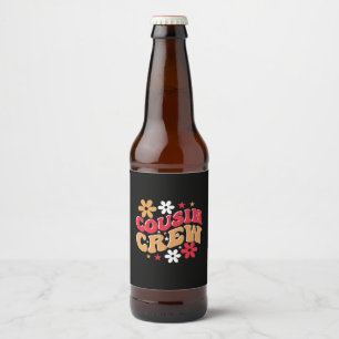 Xmas Gift Cousin Crew Beer Bottle Label