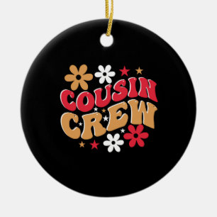Xmas Gift Cousin Crew Ceramic Ornament