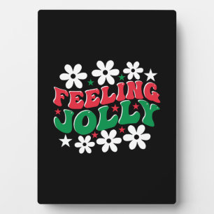 Xmas Gift Feeling Jolly Plaque