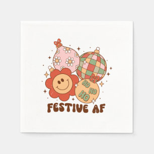 Xmas Gift Festive AF Napkin