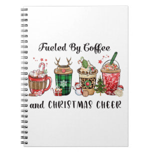 Xmas Gift Fuelled By Coffee And Christmas Cheer Notebook