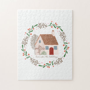 Xmas Gift Home For The Holiday Jigsaw Puzzle