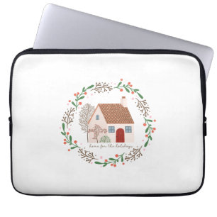 Xmas Gift Home For The Holiday Laptop Sleeve