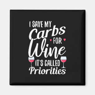 Xmas Gift   I Save My Cards For Wine Magnet