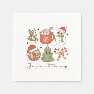 Xmas Gift Jingle All The Way Napkin