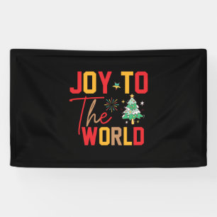 Xmas Gift Joy To The World Banner