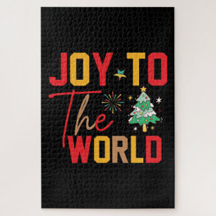Xmas Gift Joy To The World Jigsaw Puzzle