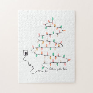 Xmas Gift Let Get Lit Jigsaw Puzzle