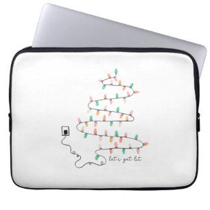 Xmas Gift Let Get Lit Laptop Sleeve