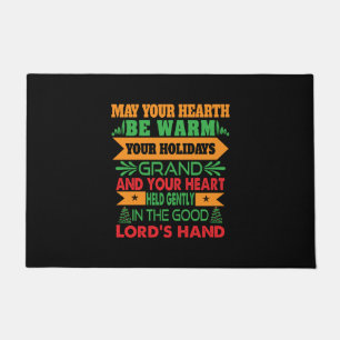 Xmas Gift May Your Hearth Be Warm Doormat