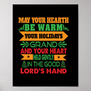 Xmas Gift May Your Hearth Be Warm Poster