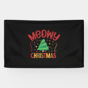 Xmas Gift Meowy Christmas Banner