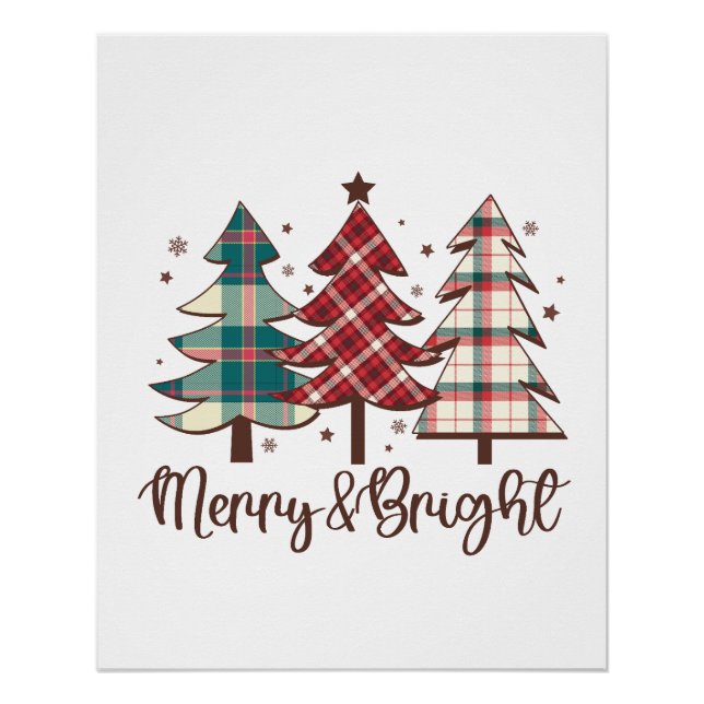 Xmas Gift Merry and Bright Poster (Front)
