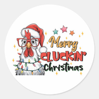 Xmas Gift Merry Christmas Classic Round Sticker