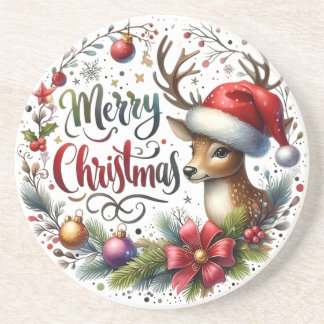 Xmas Gift Merry Christmas Coaster