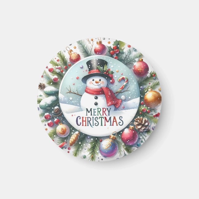 Xmas Gift Merry Christmas Magnet (Front)