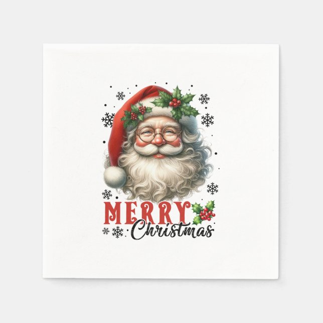 Xmas Gift Merry Christmas Napkin (Front)