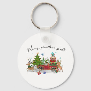 Xmas Gift Merry Christmas Yall Keychain