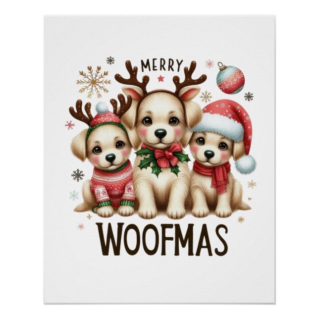 Xmas Gift Merry Woofmas Poster (Front)