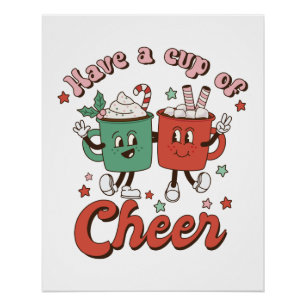Xmas Gift Move A Cup Of Cheer Poster