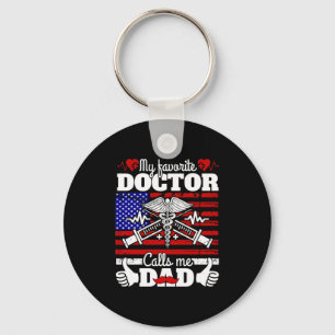 Xmas Gift   My Favourite Doctor Calls Me Dad Keychain