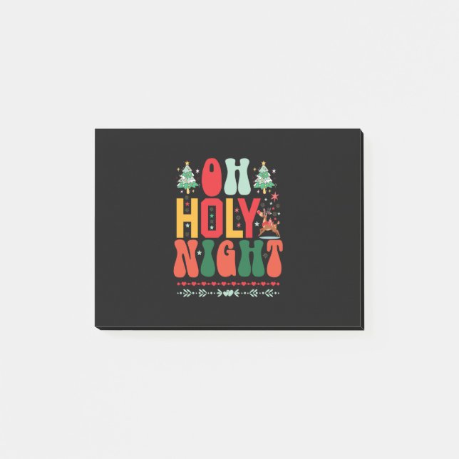 Xmas Gift Oh Holy Night Post-it Notes (Front)