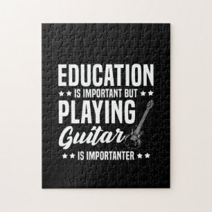 Xmas Gift   Playing Guitar Is Important Jigsaw Puzzle